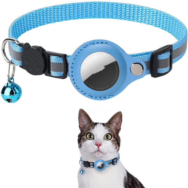 Reflective Pet Collar with AirTag Case – Waterproof & Adjustable