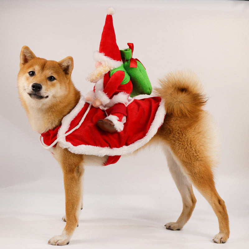 Santa Riding Outfit for Pets