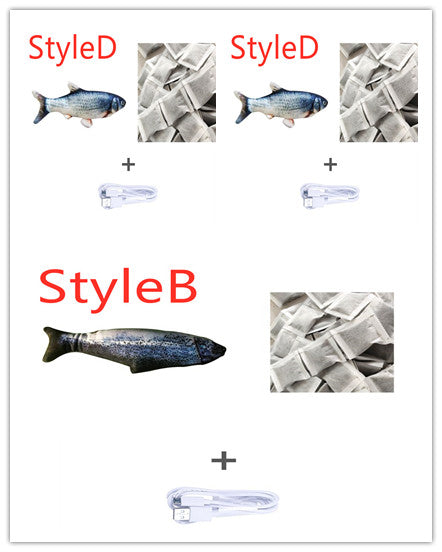 Rechargeable Jumping Fish Toy – Without Catnip