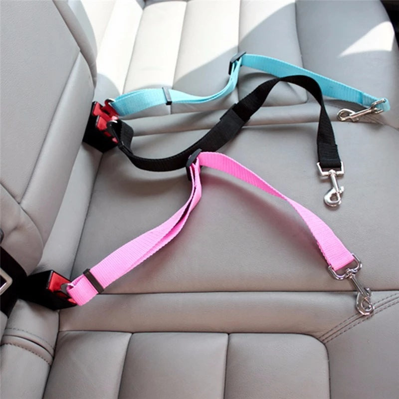 Adjustable Pet Car Seat Belt – Dog & Cat Safety Harness