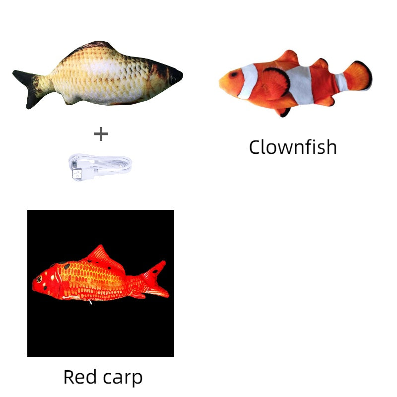 Rechargeable Jumping Fish Toy – Without Catnip