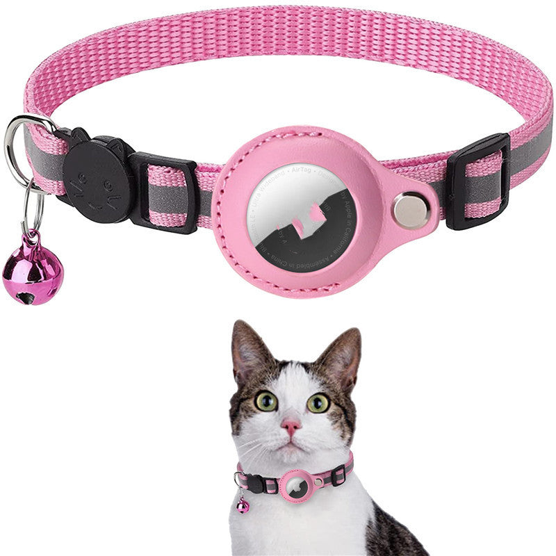Reflective Pet Collar with AirTag Case – Waterproof & Adjustable