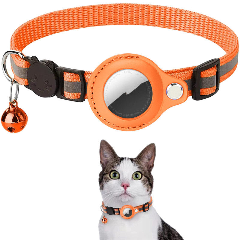 Reflective Pet Collar with AirTag Case – Waterproof & Adjustable