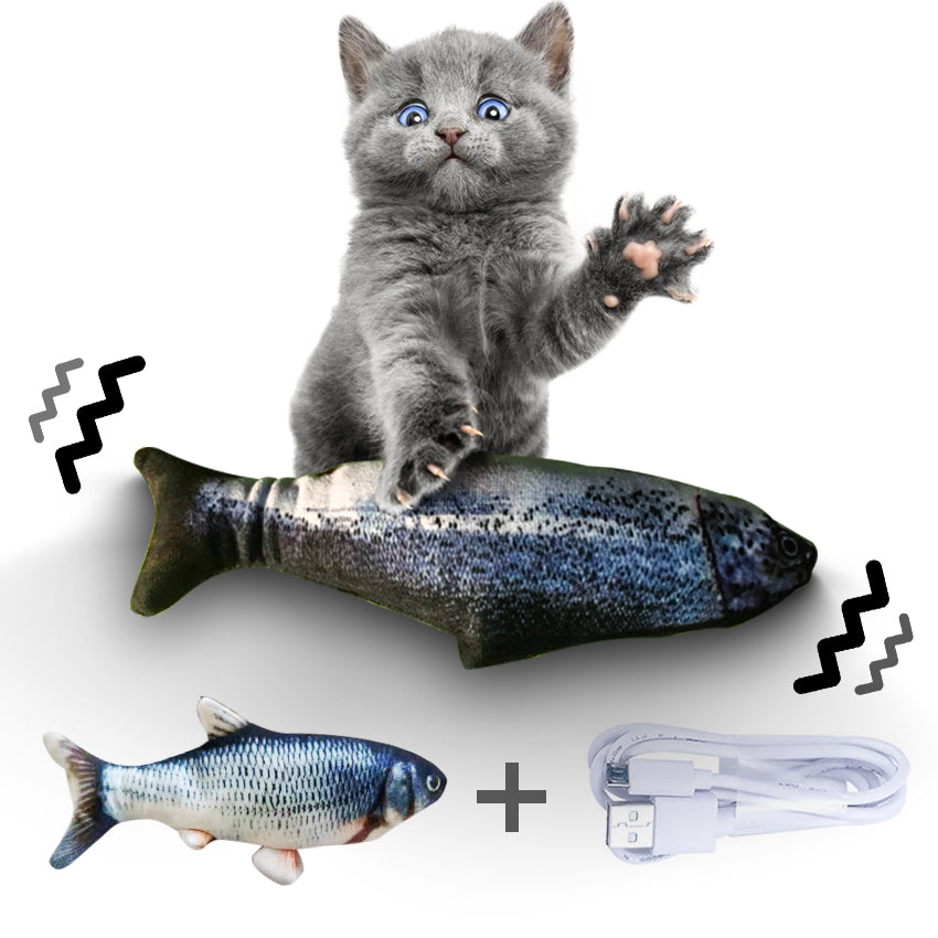 Rechargeable Jumping Fish Toy – Without Catnip