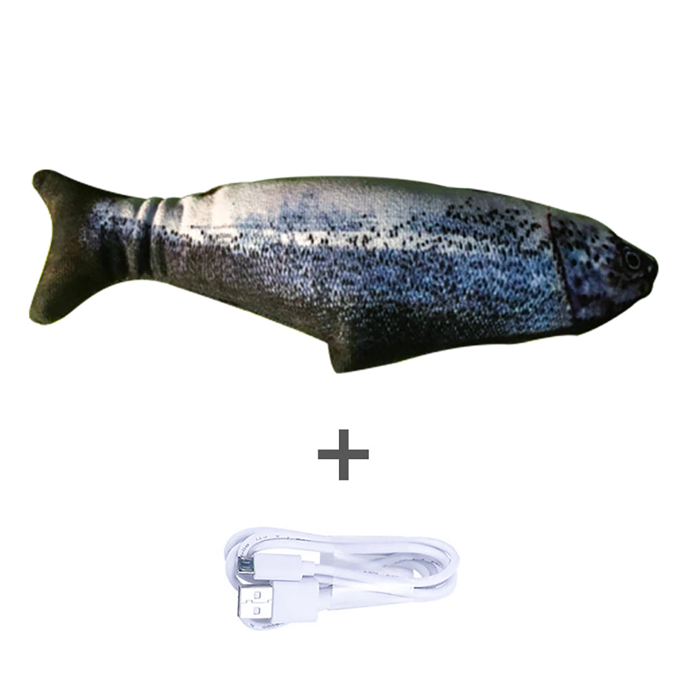 Rechargeable Jumping Fish Toy – Without Catnip