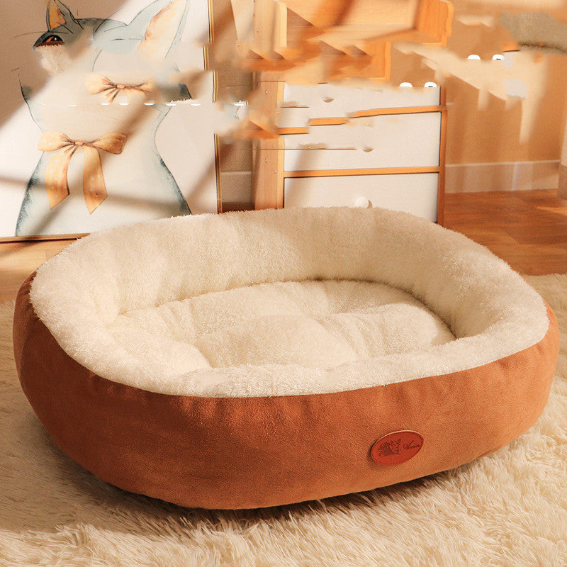 Cozy Winter Pet Bed – Removable & Washable Nest