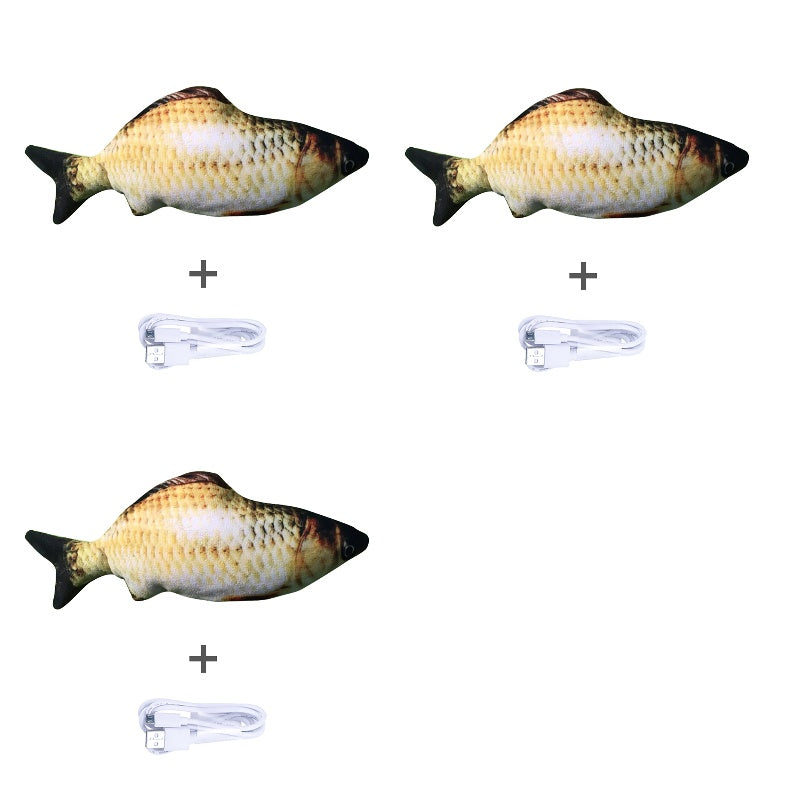 Rechargeable Jumping Fish Toy – Without Catnip