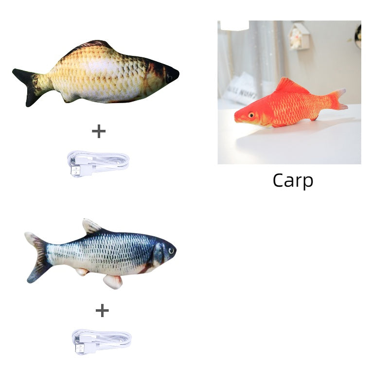 Rechargeable Jumping Fish Toy – Without Catnip