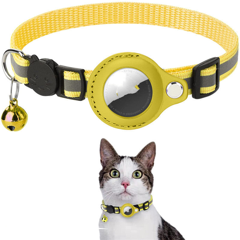 Reflective Pet Collar with AirTag Case – Waterproof & Adjustable