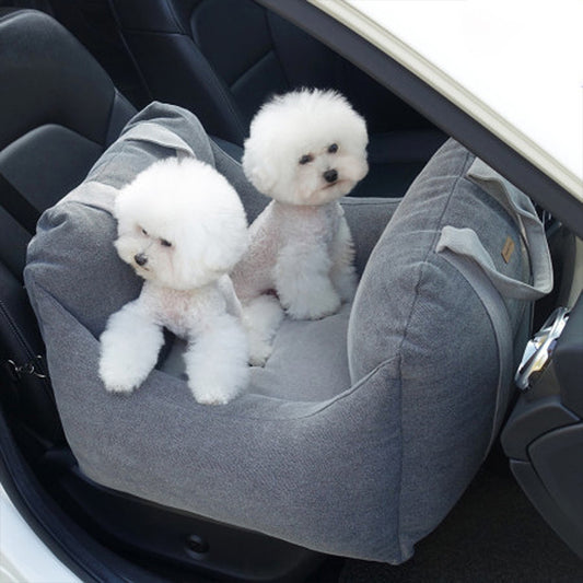 Pet Car Carrier Seat – Waterproof & Portable Travel Basket