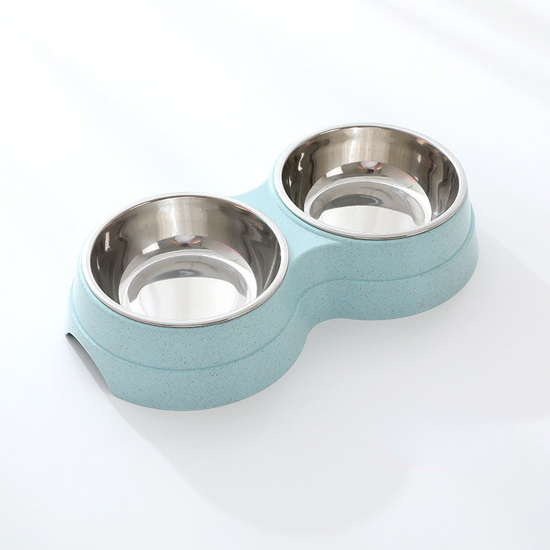 Double Pet Bowl – Stainless Steel Food & Water Feeder