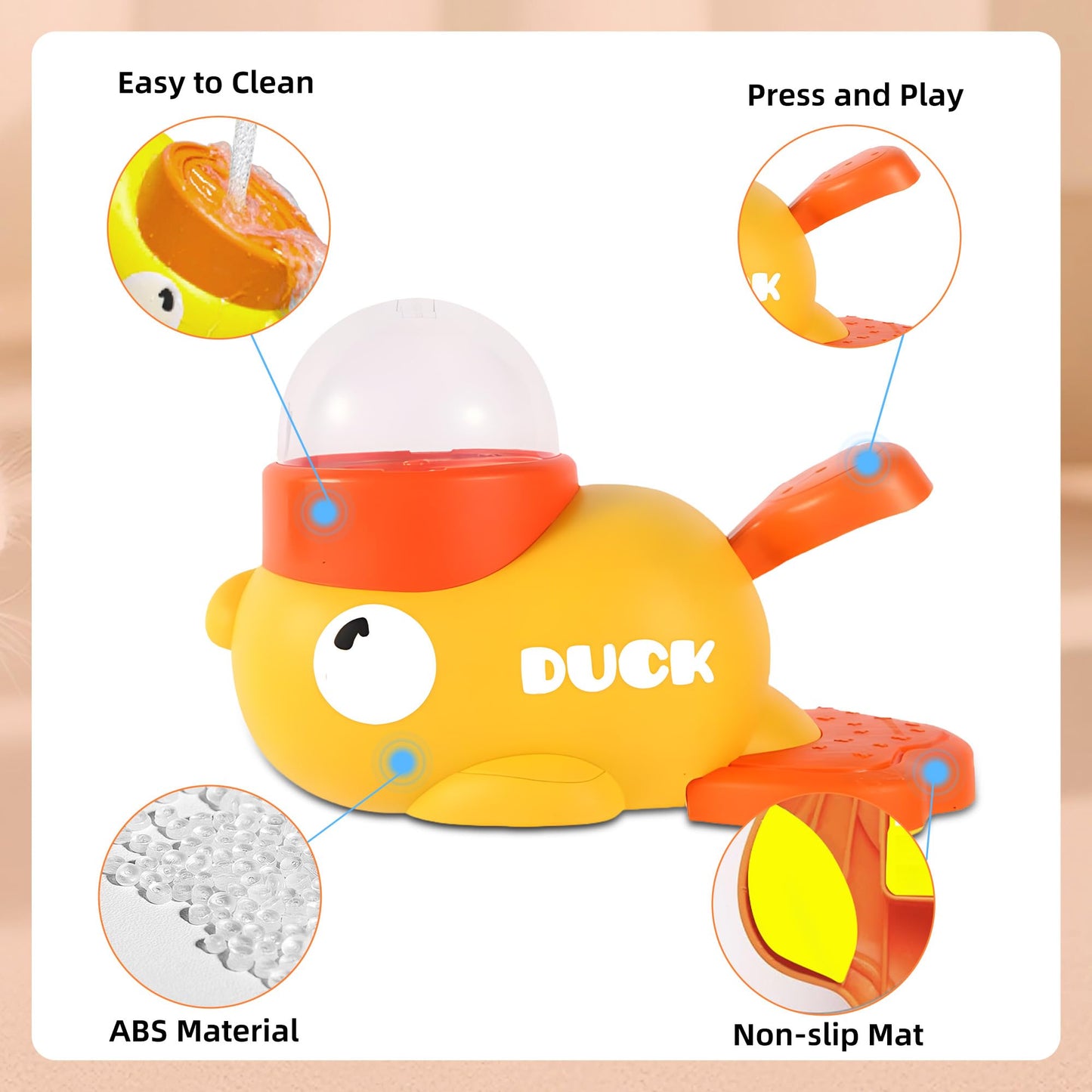 Duck Treat Dispenser – Slow Feeder Puzzle for Dogs & Cats