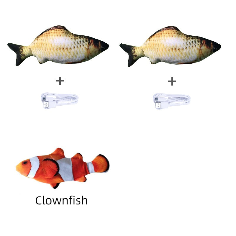 Rechargeable Jumping Fish Toy – Without Catnip