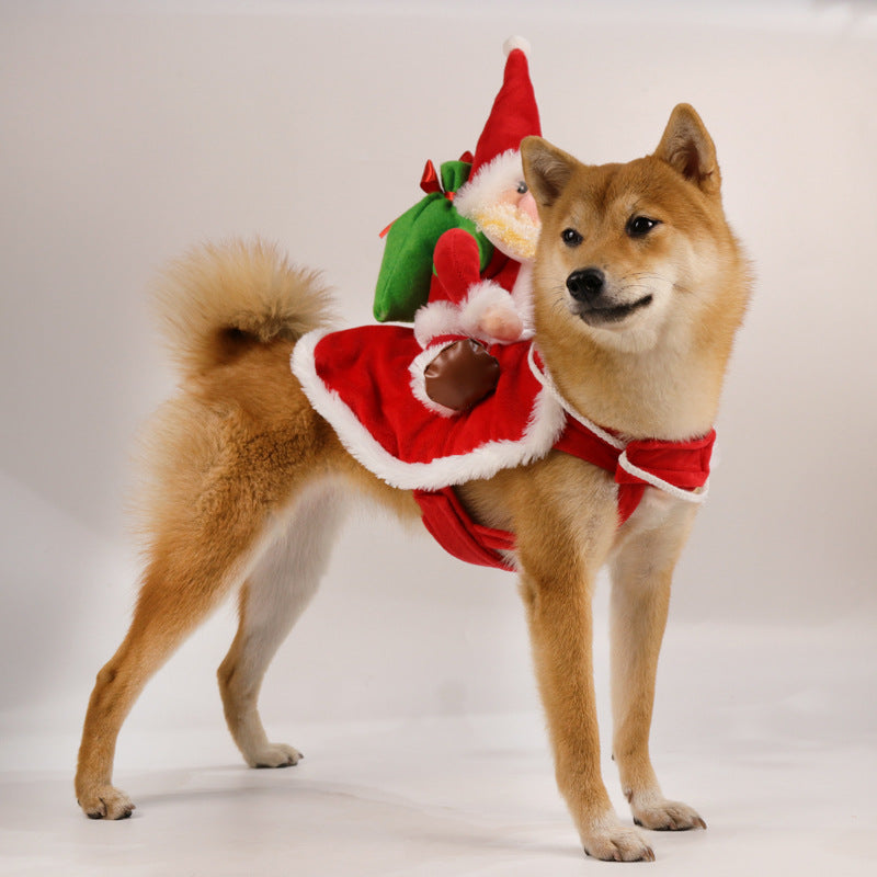 Santa Riding Outfit for Pets