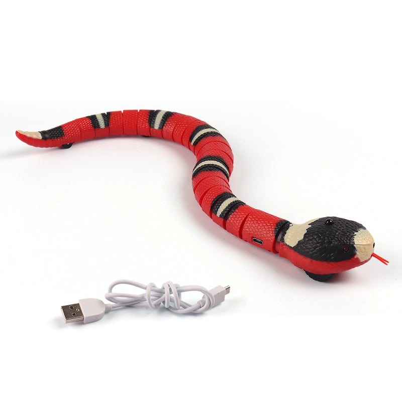 Electronic Snake Cat Toy – USB Rechargeable & Interactive