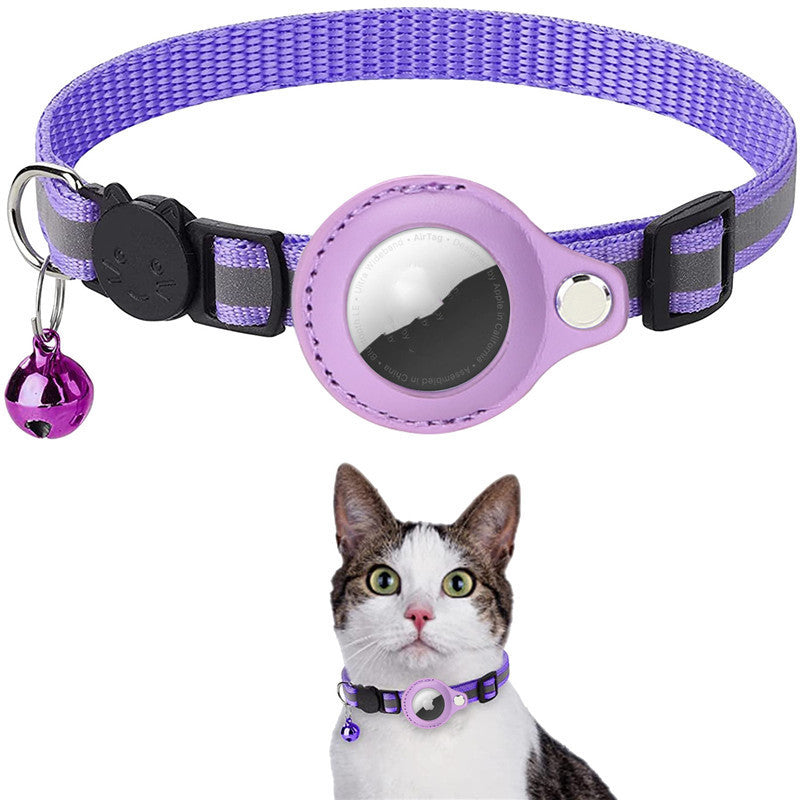 Reflective Pet Collar with AirTag Case – Waterproof & Adjustable